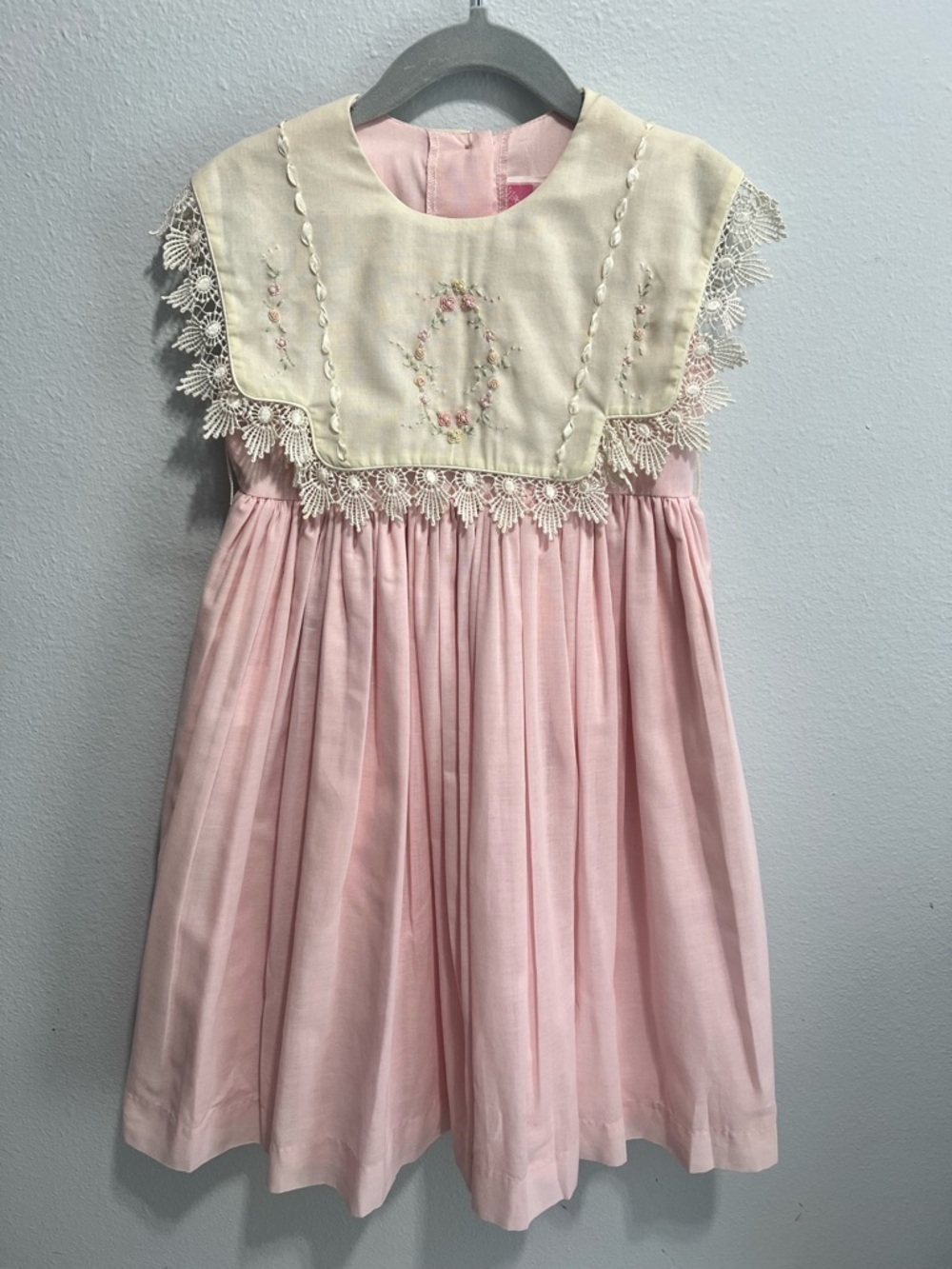 Will’beth Heirloom Pink Lace-Trim Girls' Dress 4T